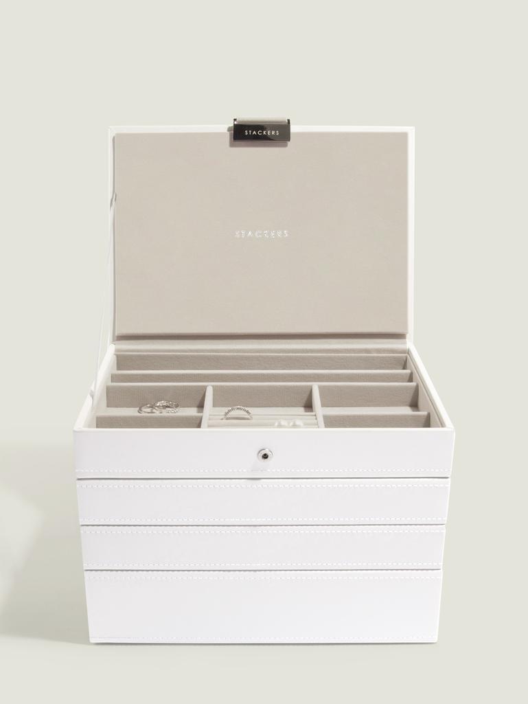 White Classic Jewellery Box Set of 4