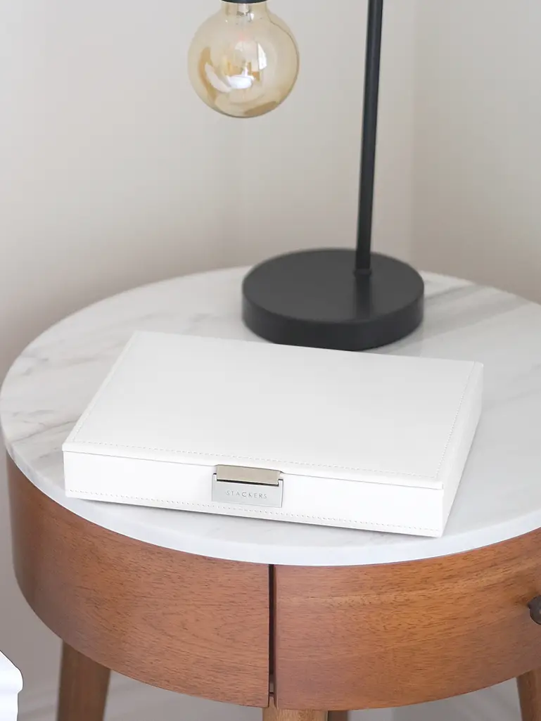 White Classic Jewellery Box Lid