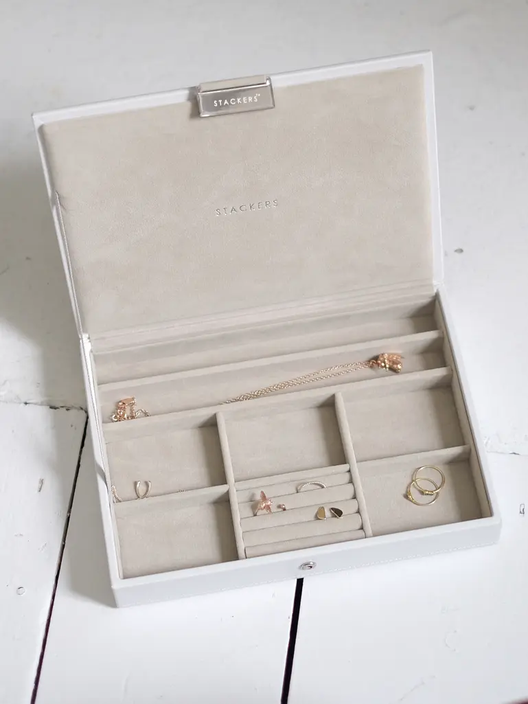 White Classic Jewellery Box Lid