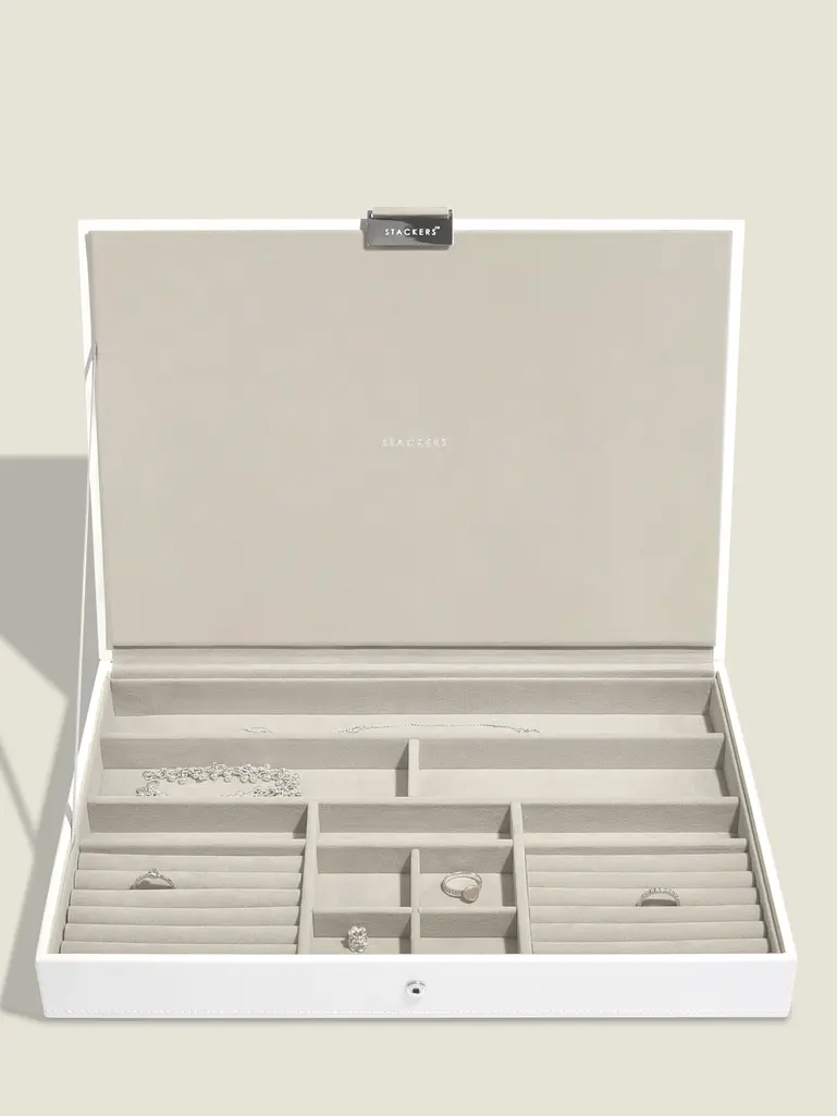 White Supersize Jewellery Box Lid