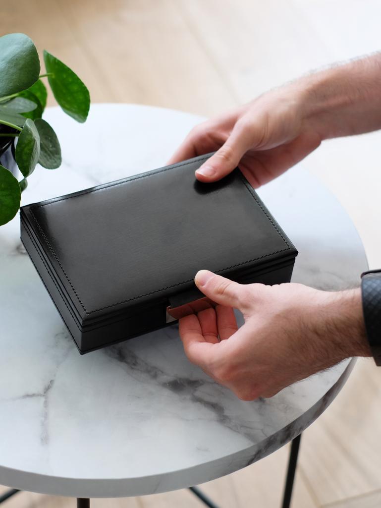Black Cufflink Box