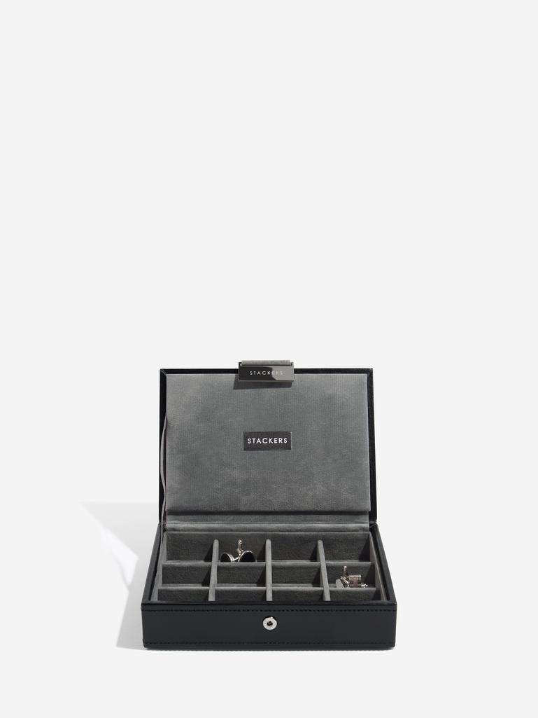 Black Cufflink & Watch Box