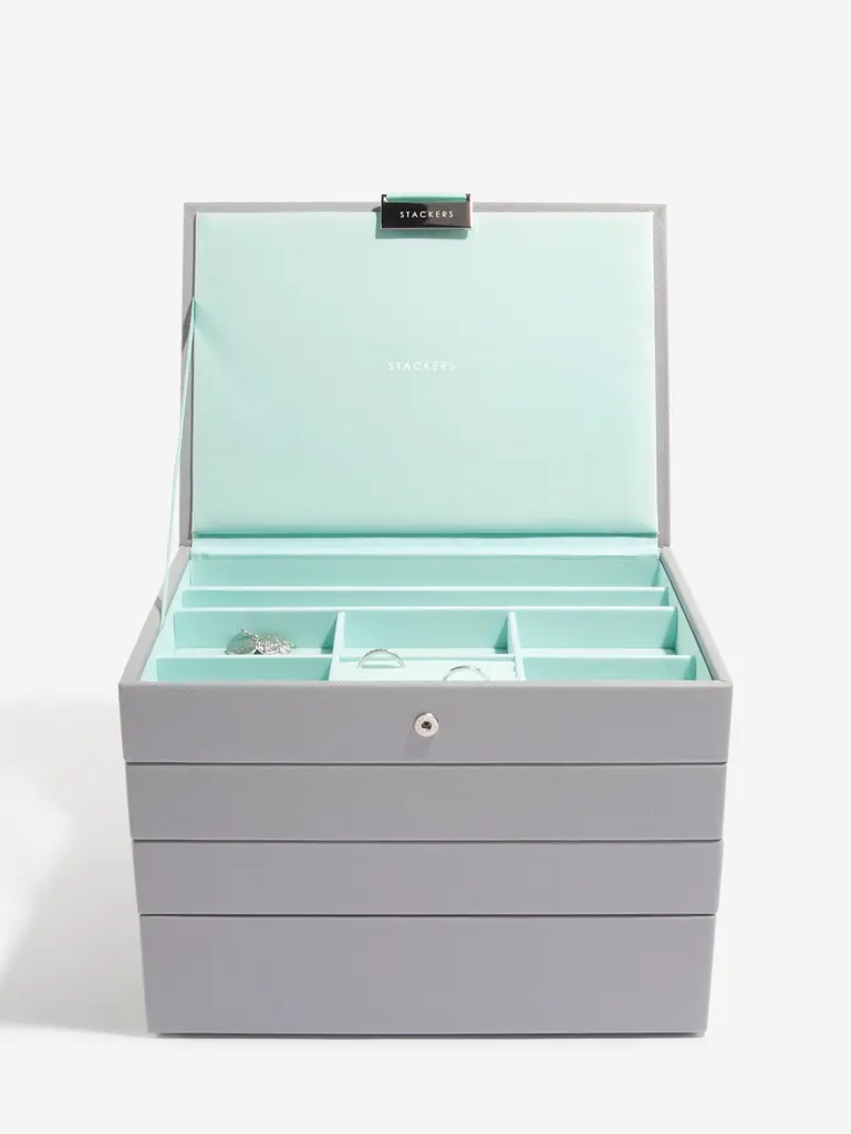 Grey Mint Classic Jewellery Box Set of 4