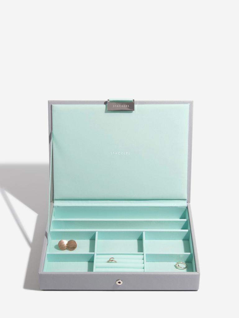 Grey with Mint Classic Jewellery Box Set of 5