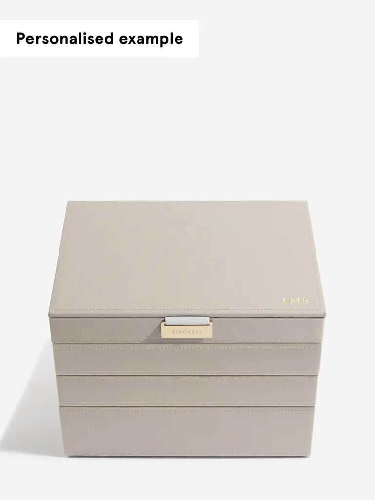 Szkatułka na biżuterię Stackers poczwórna classic taupe