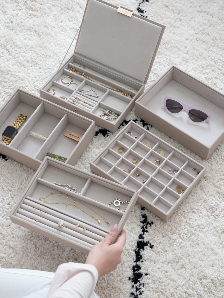 Szkatułka na biżuterię Stackers pięcioelementowa classic taupe
