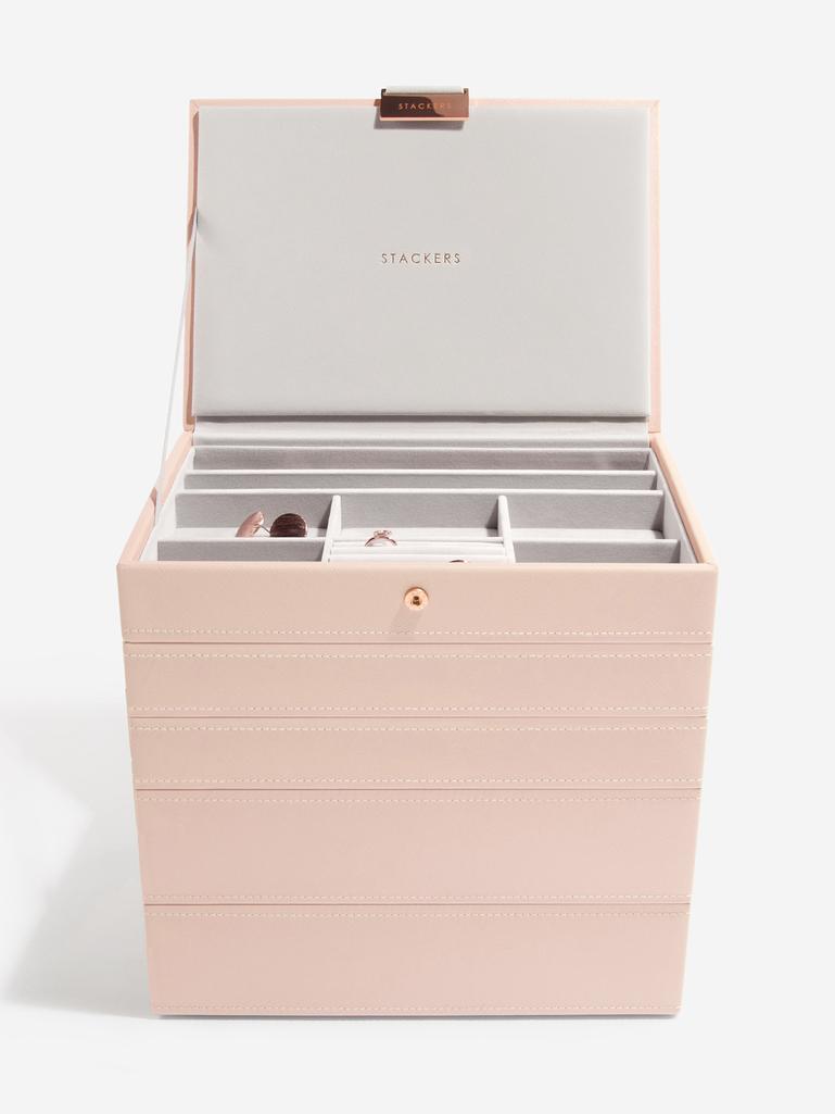 Blush Pink Classic Jewellery Box Set of 5