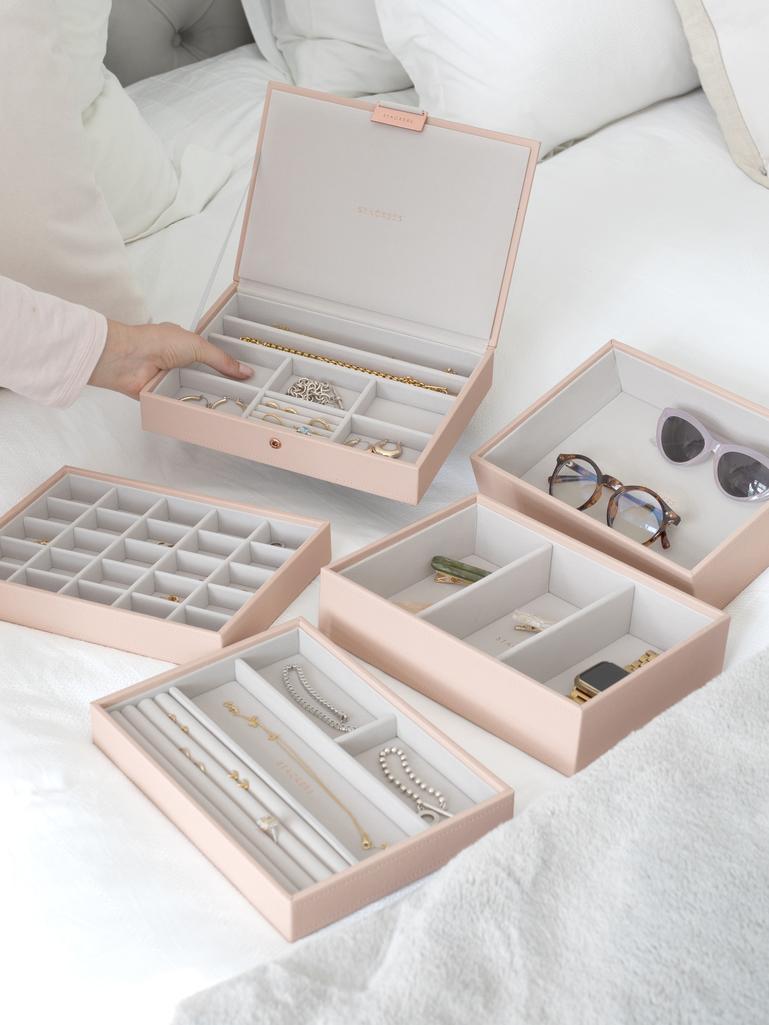 Blush Pink Classic Jewellery Box Set of 5