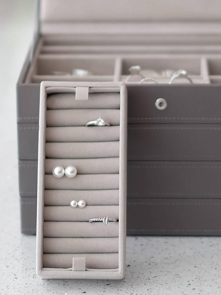 Wkładka duża na pierścionki Stackers taupe