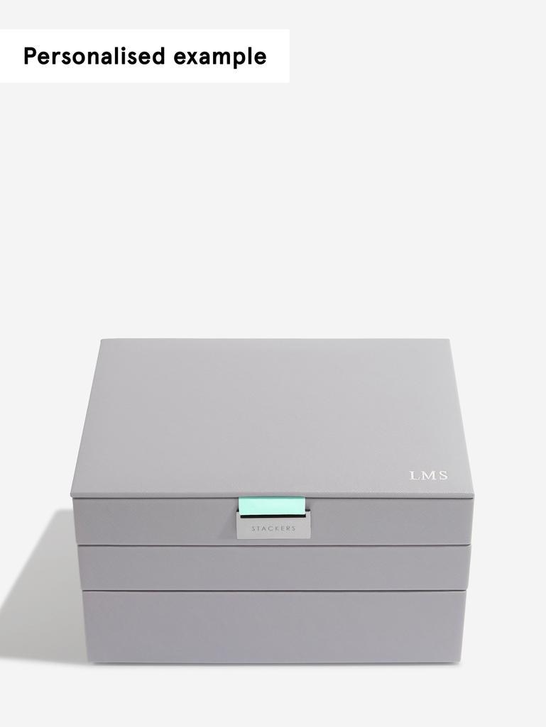 Grey Mint Classic Jewellery Box Set of 3