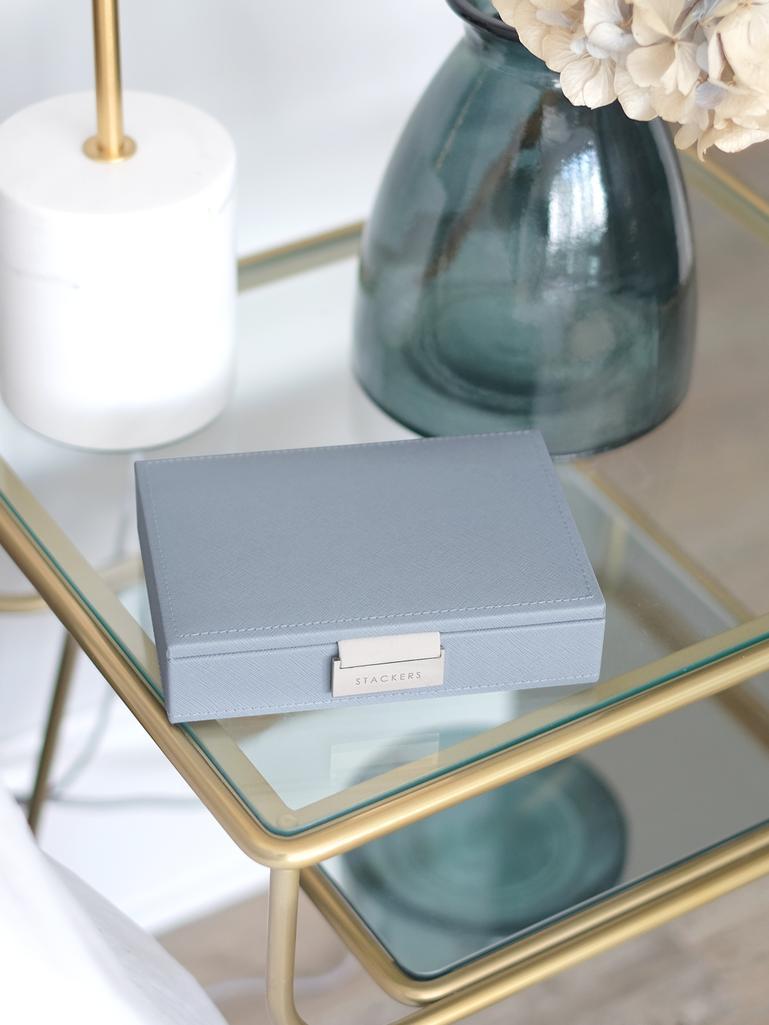 Dusky Blue Mini Jewellery Box Lid