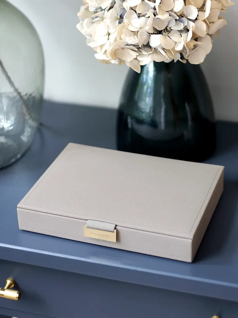 Taupe Classic Jewellery Box Lid