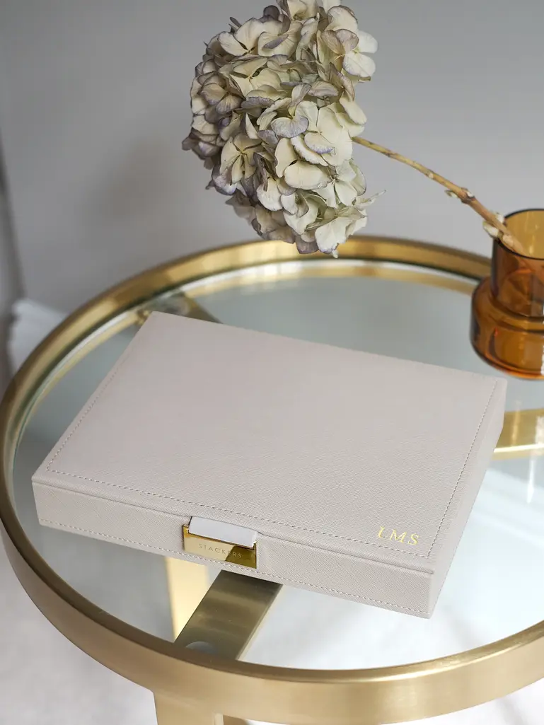 Taupe Classic Jewellery Box Lid