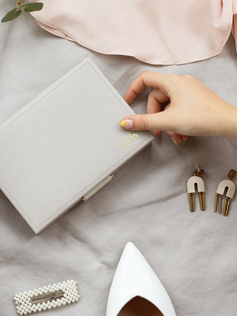 Taupe Mini Jewellery Box Lid