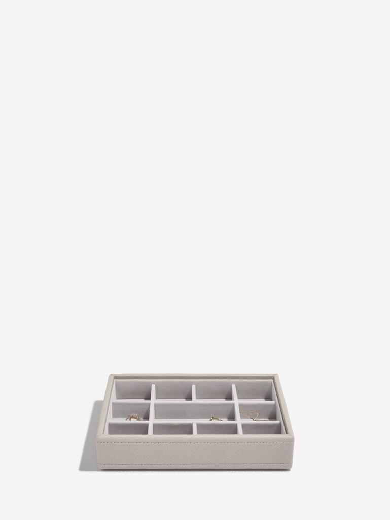 Szkatułka na biżuterię Stackers 11 komorowa mini taupe