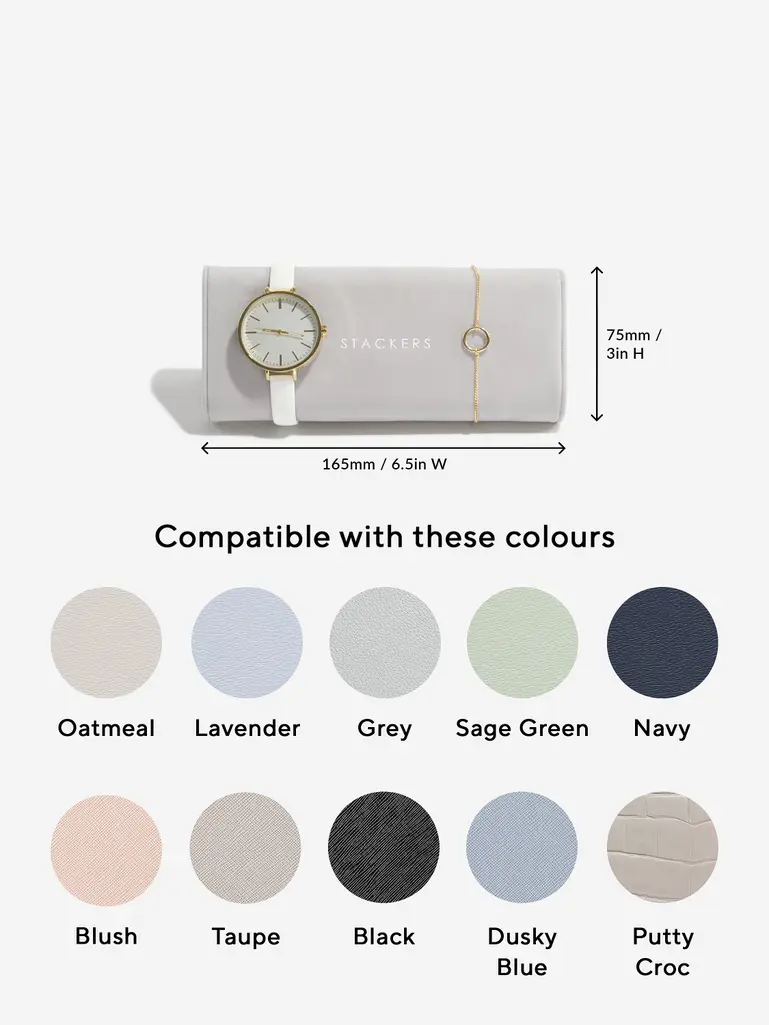 Grey Velvet Watch & Bracelet Pad