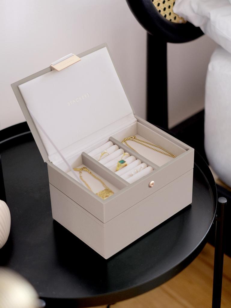 Taupe Mini Jewellery Box Set of 2