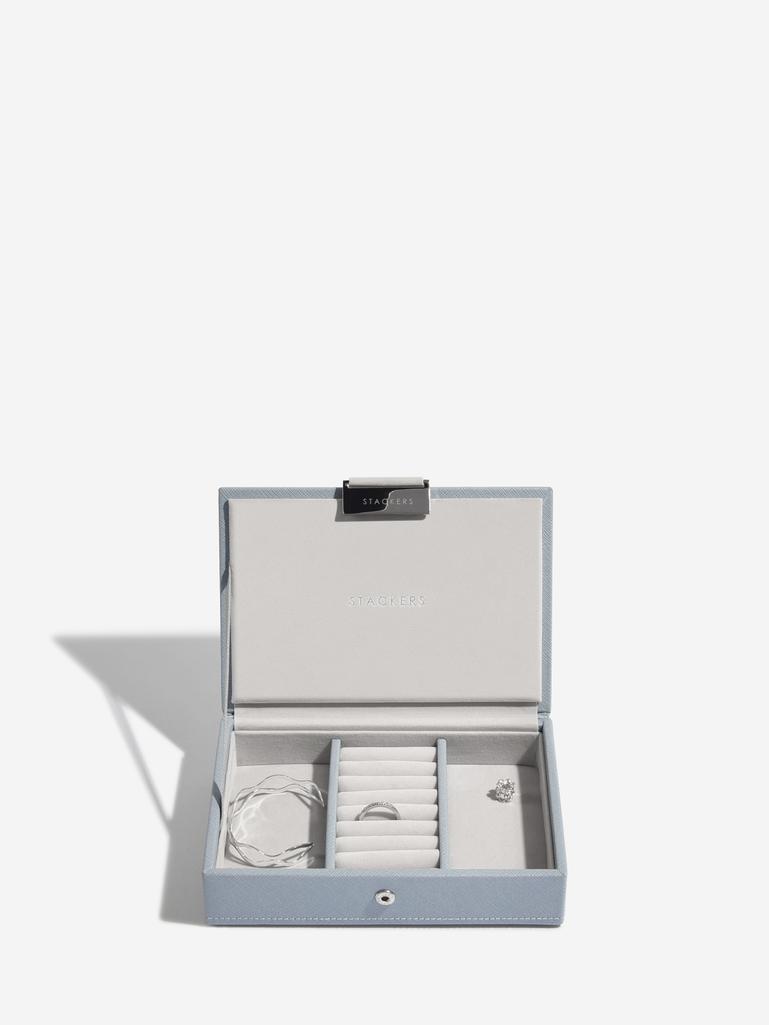 Dusky Blue Mini Jewellery Box Set of 2