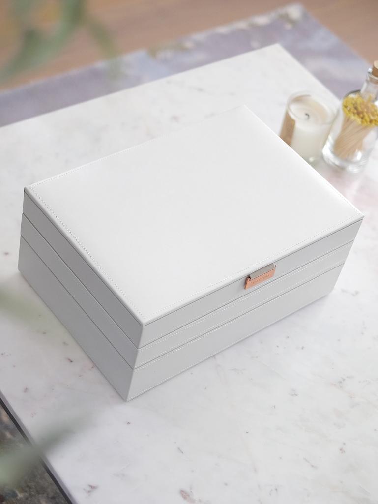 White & Rose Gold Supersize Jewellery Box