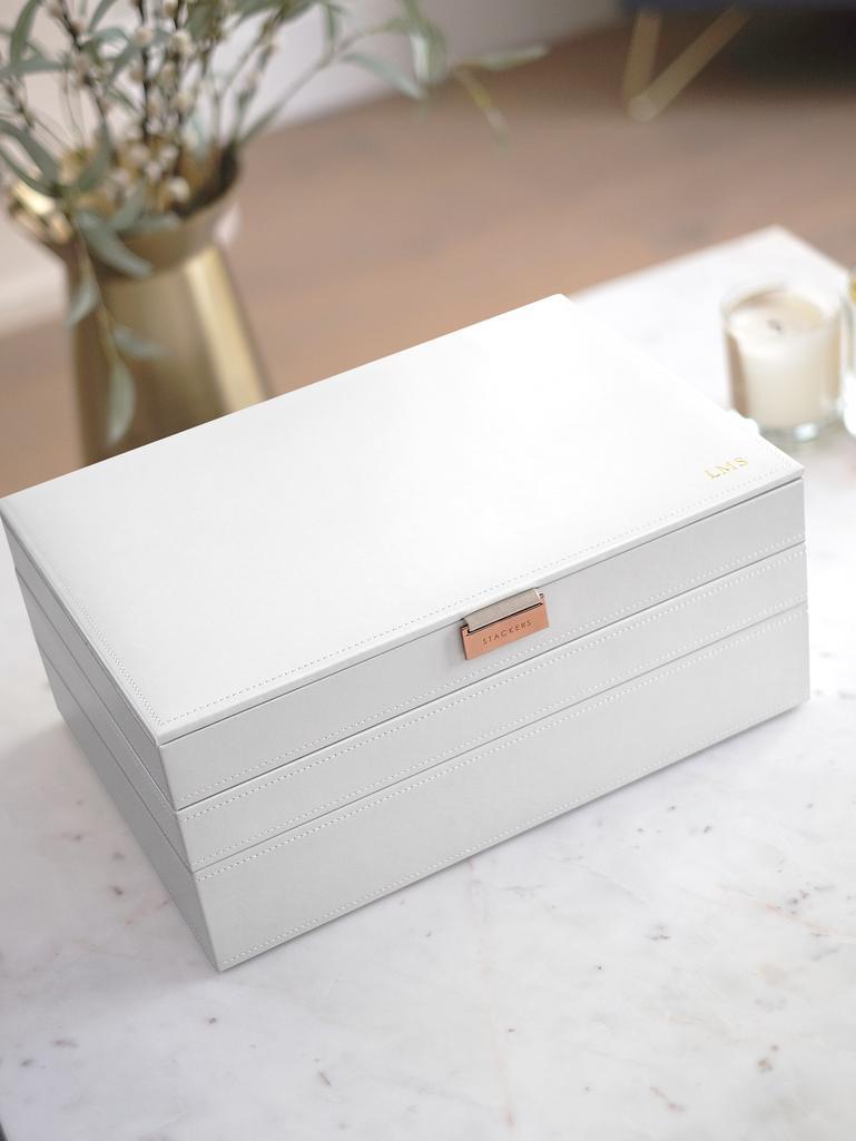 White & Rose Gold Supersize Jewellery Box
