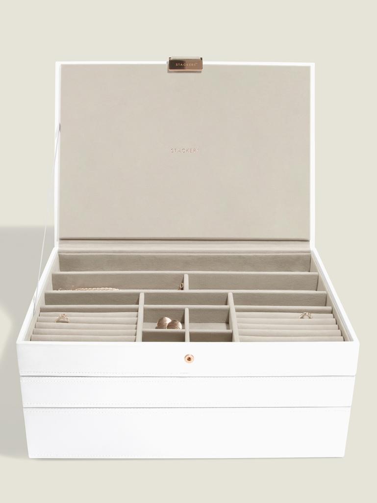White & Rose Gold Supersize Jewellery Box