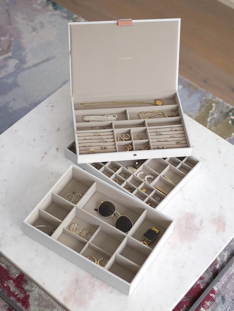 White & Rose Gold Supersize Jewellery Box
