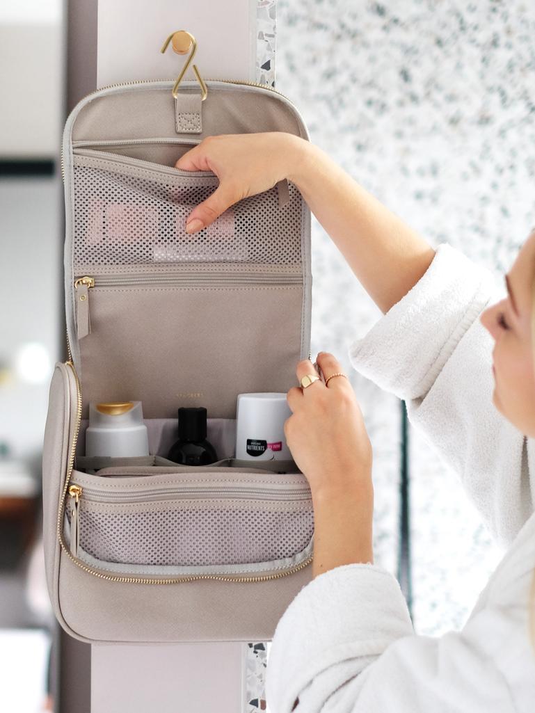 Taupe Hanging Washbag