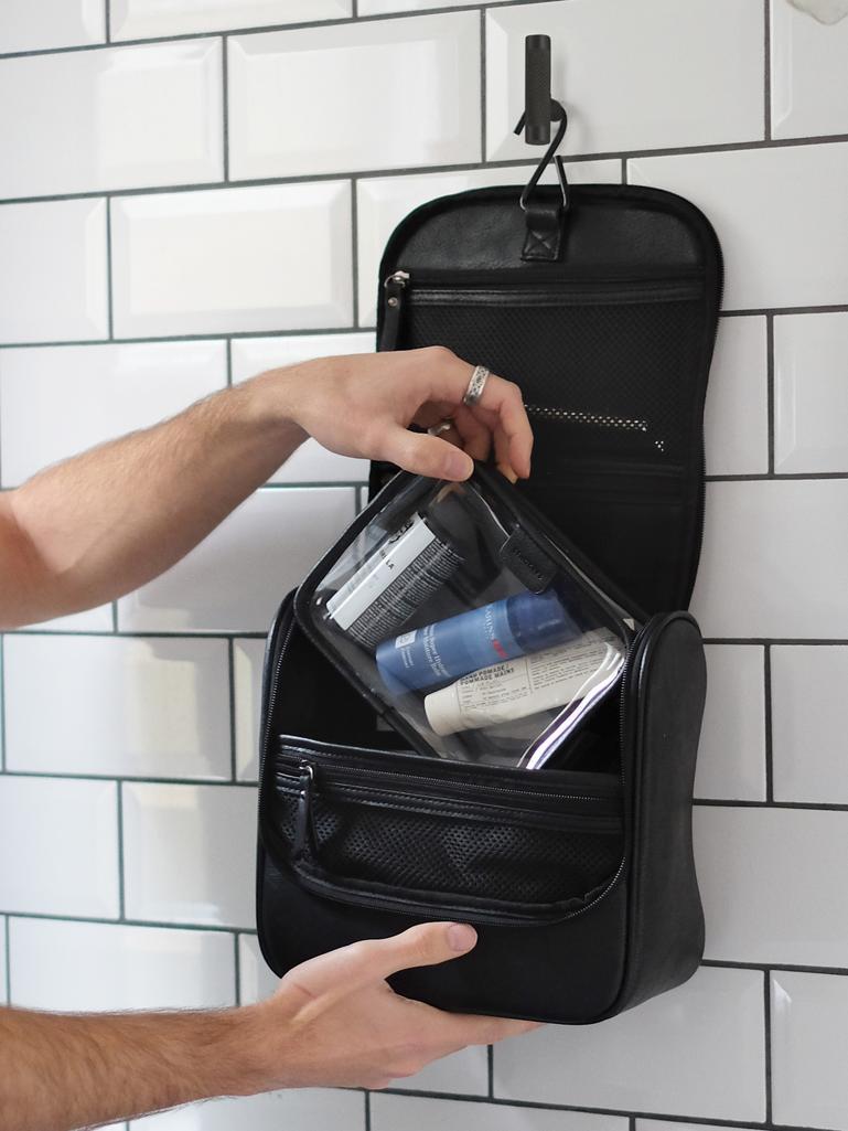 Black Hanging Washbag