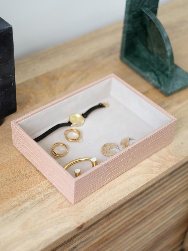 Pink Croc Classic Chunky Jewellery Layer