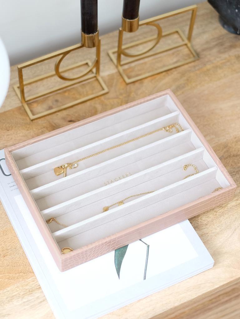 Pink Croc Classic Necklace Layer