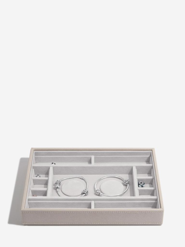 Szkatułka na charmsy Stackers taupe z przegródkami