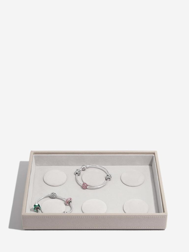 Taupe Classic 6 Charm Bracelet Layer