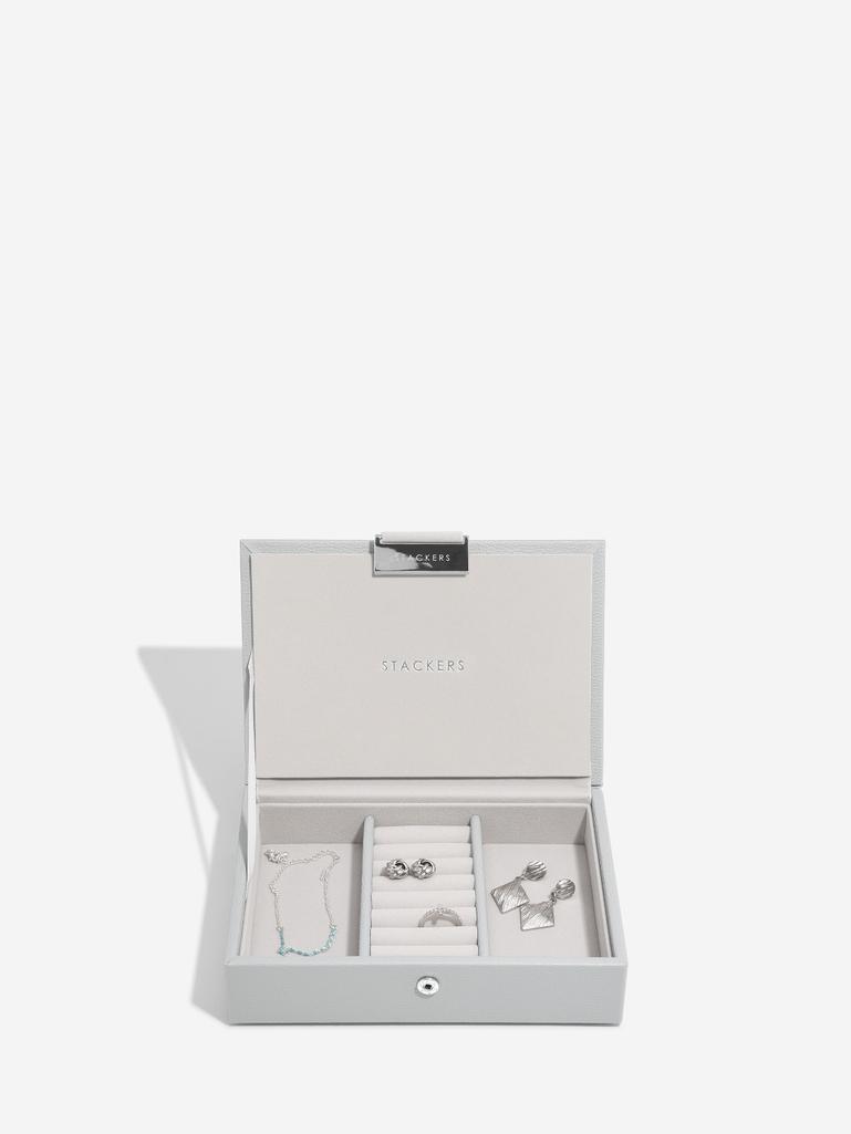 Pebble Grey Mini Jewellery Box Set of 2