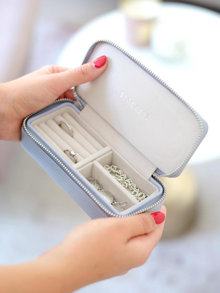 Lavender Medium Zipped Jewellery Box