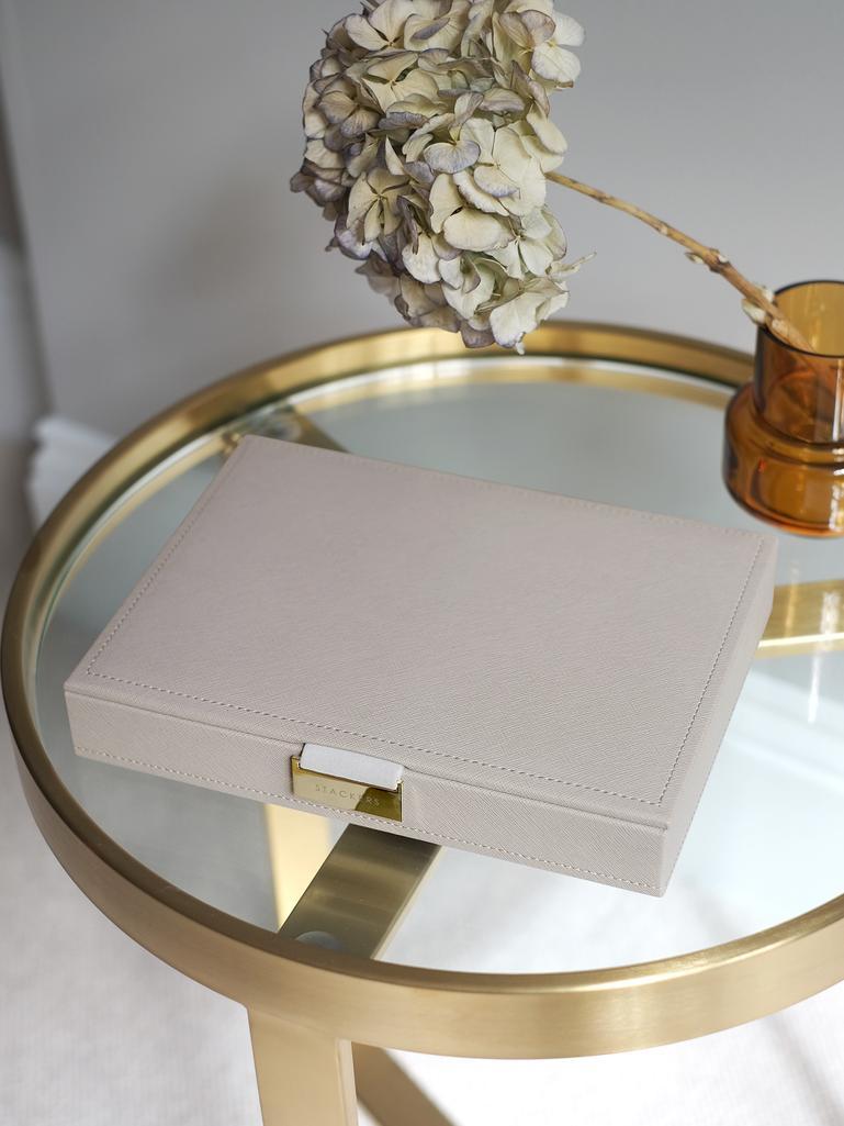 Taupe Classic Bracelet Jewellery Box Lid