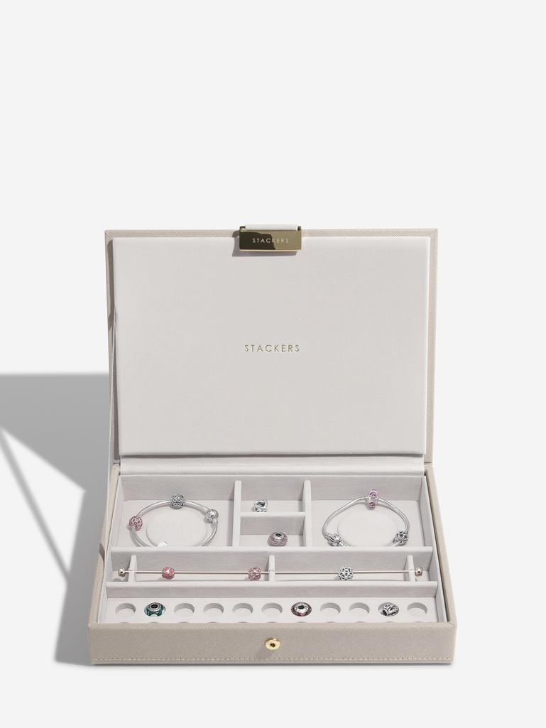 Taupe Classic Bracelet Jewellery Box Lid