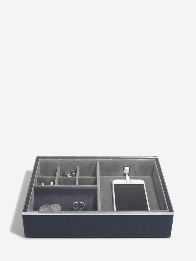 Navy Blue Valet & Acrylic Lid