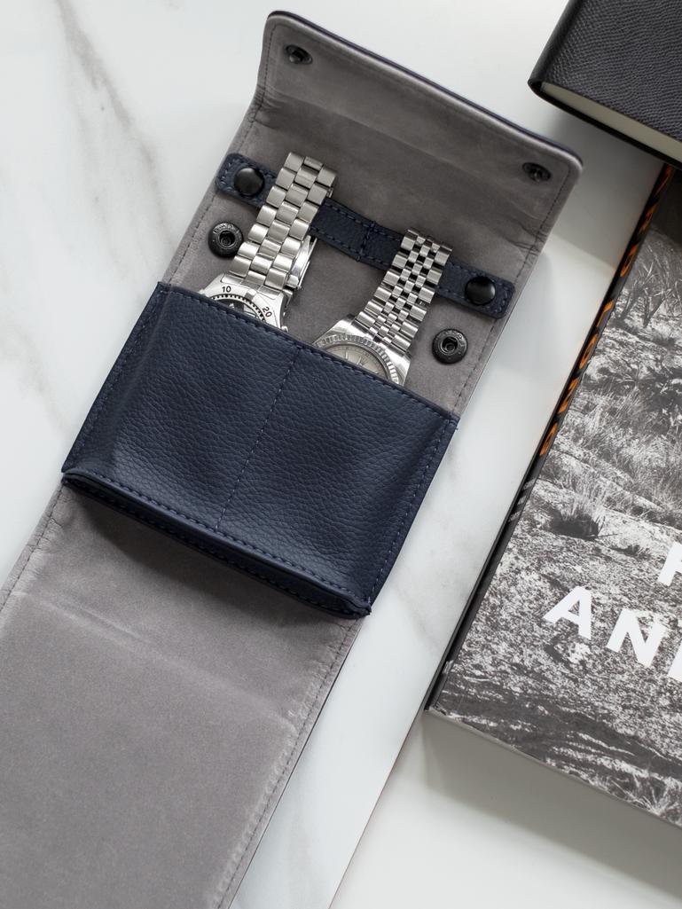Navy Blue Double Watch Wrap