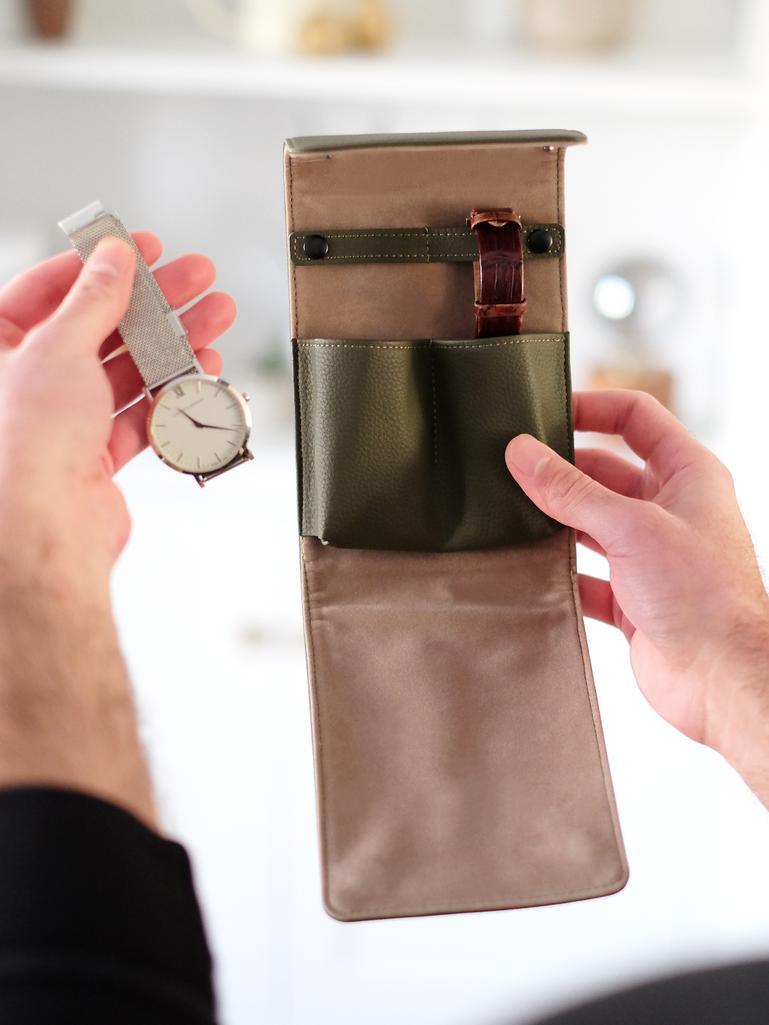 Olive green Double Watch Wrap