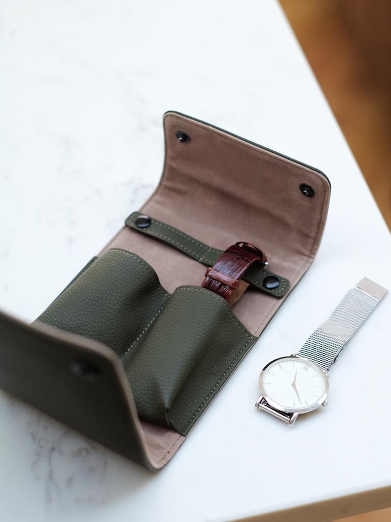 Olive green Double Watch Wrap