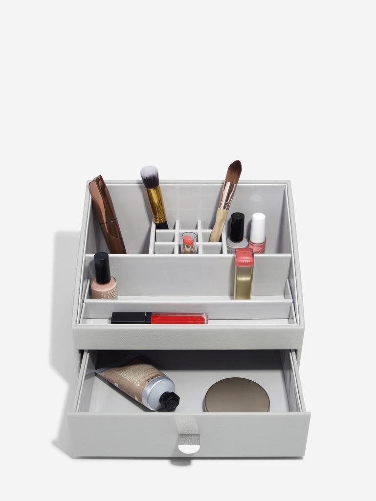 Pebble Grey Makeup Organiser