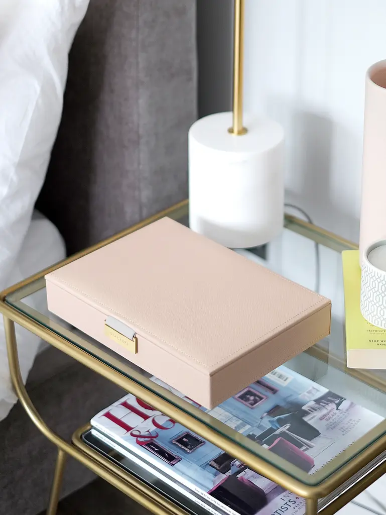 Blush & Champagne Gold Classic Jewellery Box Lid
