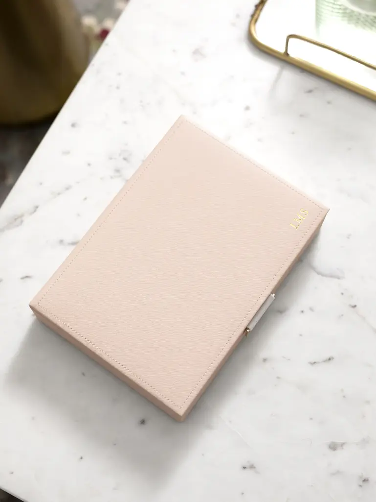 Blush & Champagne Gold Classic Jewellery Box Lid