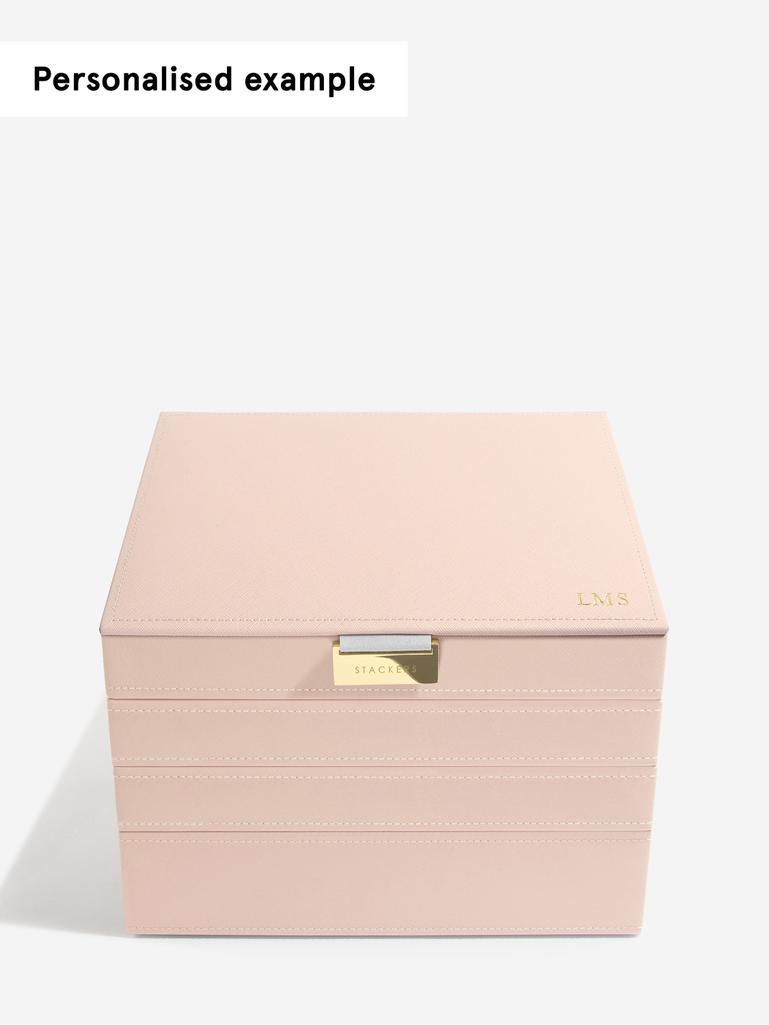 Blush & Champagne Gold Classic Jewellery Box Set of 4