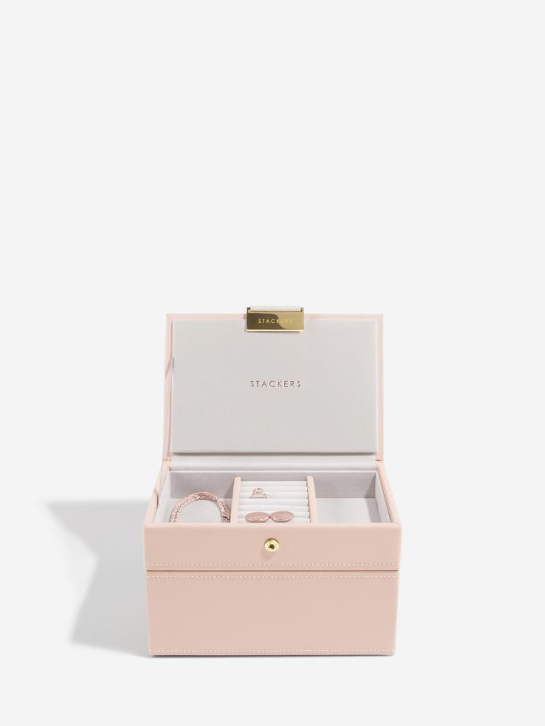 Blush & Champagne Gold Mini Jewellery Box Set of 2