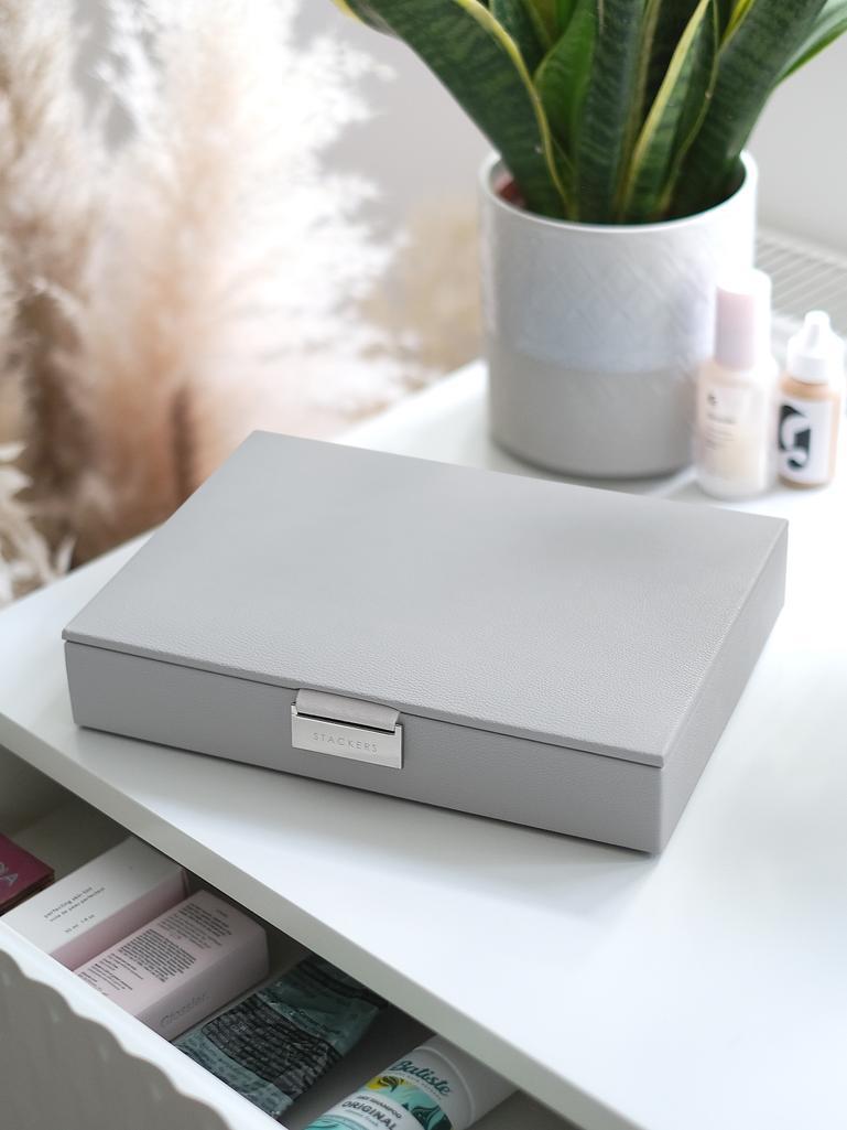 Pebble Grey Classic Bracelet Jewellery Box Lid