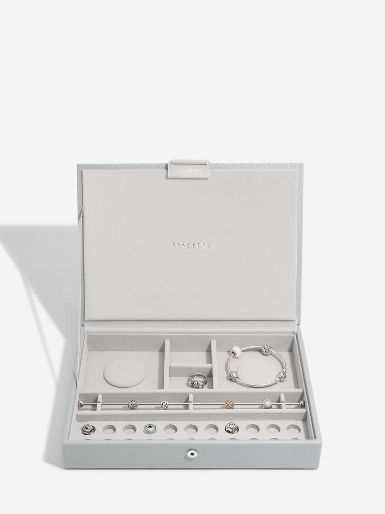 Pebble Grey Classic Bracelet Jewellery Box Lid