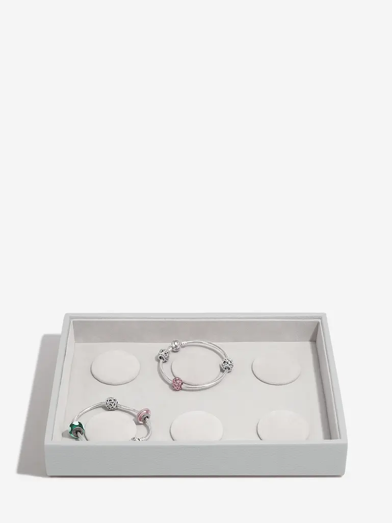 Szkatułka na bransoletki charms Stackers classic kamienna szarość