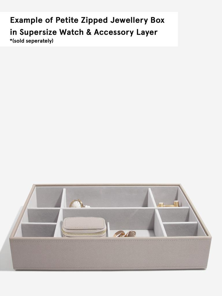 Taupe Petite Zipped Jewellery Box