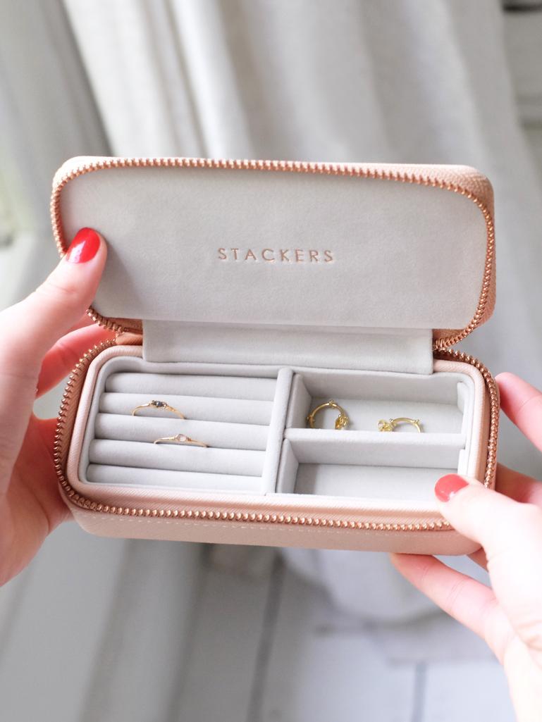 Pudełko podróżne na biżuterię Travel Medium Stackers blush pink